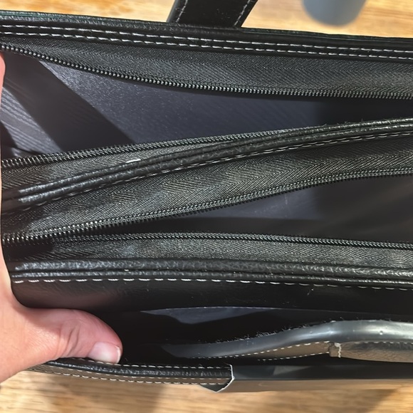 Samsonite Business classic 3 ring binder portfolio messager bag black - Picture 8 of 9